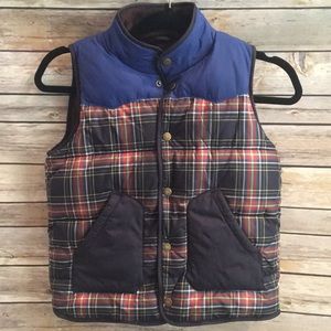 Mini Boden plaid vest. Size 7-8Y
